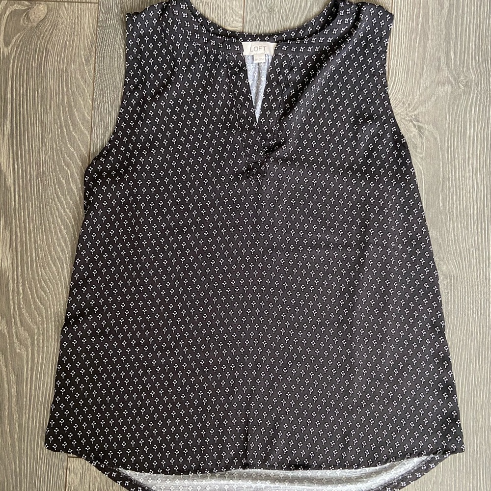 Loft black and white pattern top MP